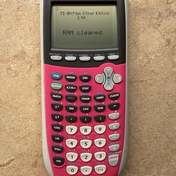 Texas Instruments TI-84 Plus Silver Edition Pink Graphing Calculator - Picture 5 of 6